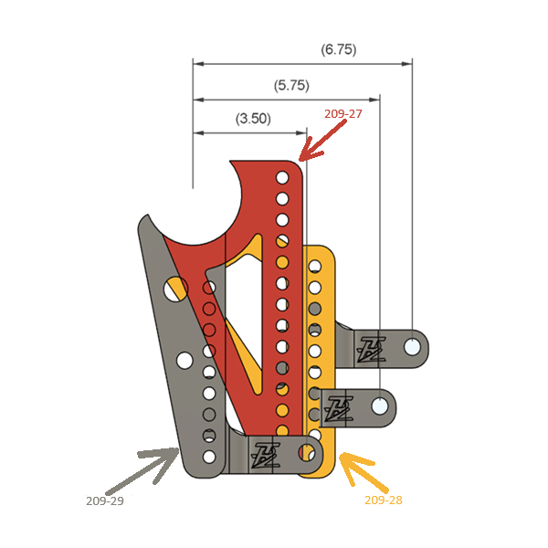 COIL OVER BRACKETS (BACKBRACE)