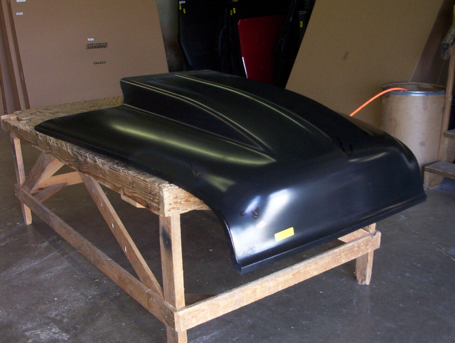 1955 Chevrolet 4" Cowl Induction Bolt On Hood - Glasstek
