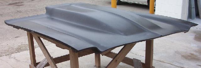 1973-1977 Chevelle/Malibu 4" Cowl Induction Bolt On Hood - Glasstek
