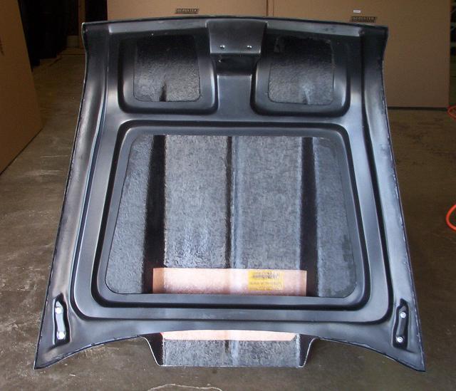1955 Chevrolet 4" Cowl Induction Bolt On Hood - Glasstek