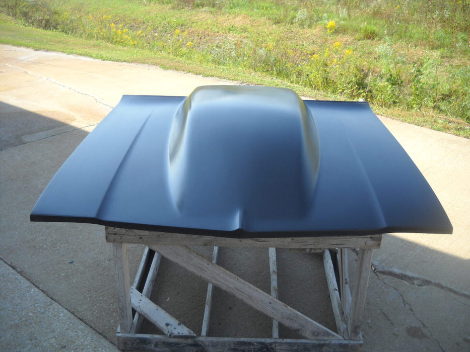 1968-1969 Chevelle/Malibu/El Camino 5" Sunoco Style Cowl Induction Bolt On Hood - Glasstek